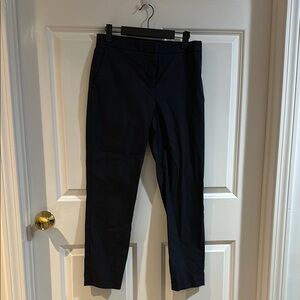 Theory Midnight Blue Zipper/Elastic Waist Pockets Trousers Size 4 EUC
